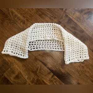 Hand Made Crochet Bolero- Off White- XS